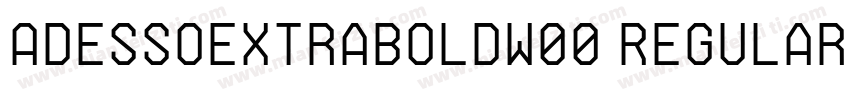 AdessoExtraBoldW00 Regular字体转换